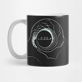 looping in black Mug